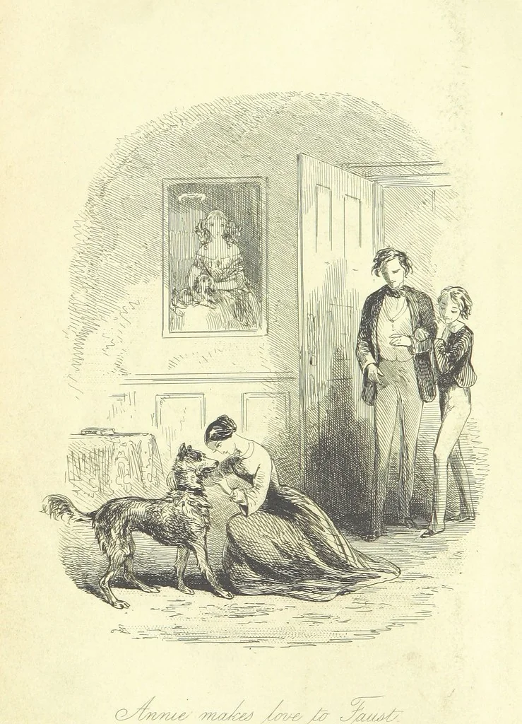 An illustration from Lewis Arundel; or the Railroad of Life ... With illustrations by Phiz [i.e. H. K. Browne, 1852, leaf 10