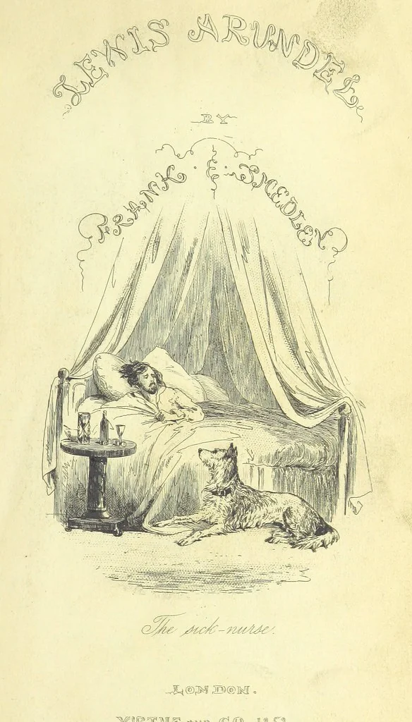 An illustration from Lewis Arundel; or the Railroad of Life ... With illustrations by Phiz [i.e. H. K. Browne, 1852, leaf 11