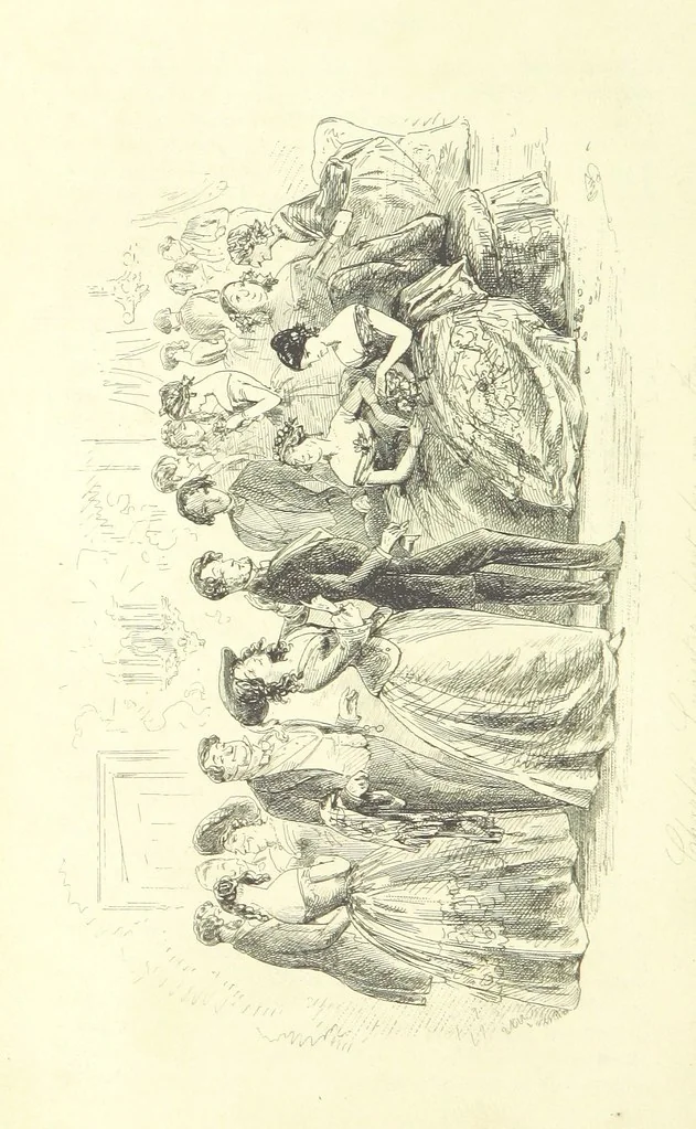 An illustration from Lewis Arundel; or the Railroad of Life ... With illustrations by Phiz [i.e. H. K. Browne, 1852, leaf 246