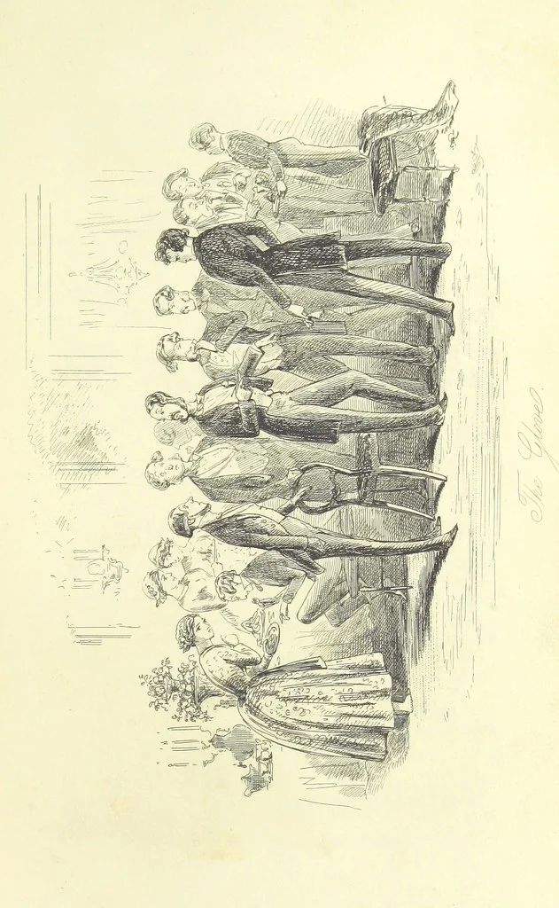 An illustration from Lewis Arundel; or the Railroad of Life ... With illustrations by Phiz [i.e. H. K. Browne, 1852, leaf 255