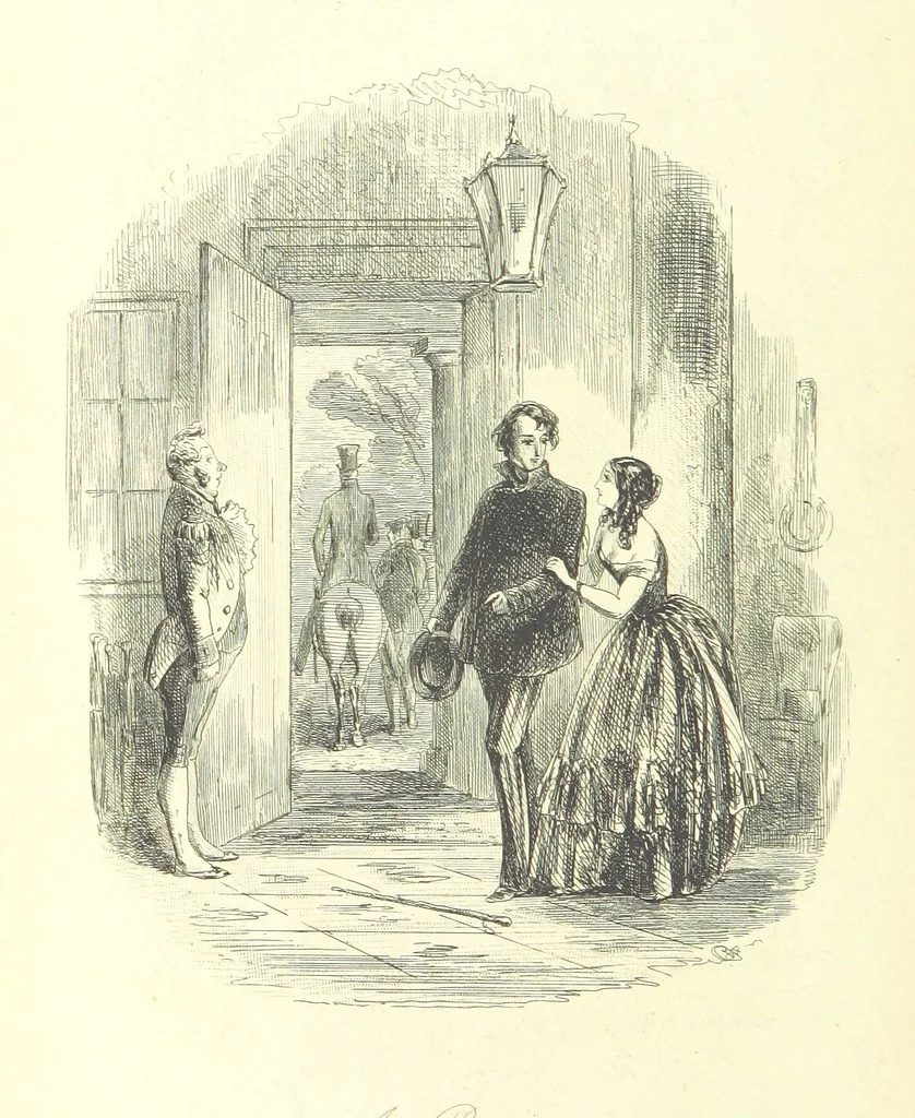 An illustration from Lewis Arundel; or the Railroad of Life ... With illustrations by Phiz [i.e. H. K. Browne, 1852, leaf 302