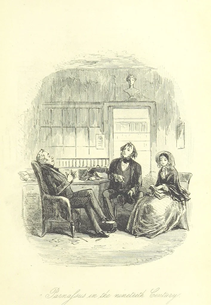 An illustration from Lewis Arundel; or the Railroad of Life ... With illustrations by Phiz [i.e. H. K. Browne, 1852, leaf 347