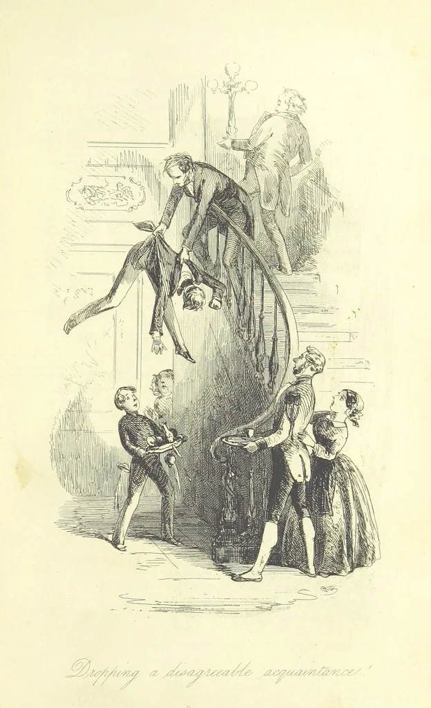 An illustration from Lewis Arundel; or the Railroad of Life ... With illustrations by Phiz [i.e. H. K. Browne, 1852, leaf 391