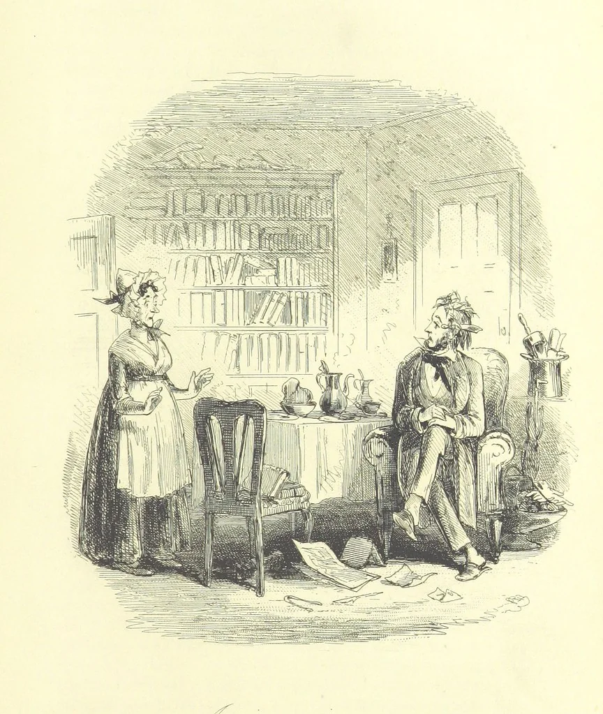 An illustration from Lewis Arundel; or the Railroad of Life ... With illustrations by Phiz [i.e. H. K. Browne, 1852, leaf 535