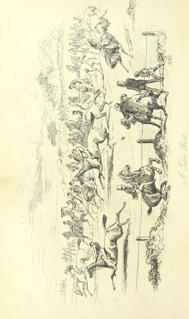 An illustration from Lewis Arundel; or the Railroad of Life ... With illustrations by Phiz [i.e. H. K. Browne, 1852, leaf 636