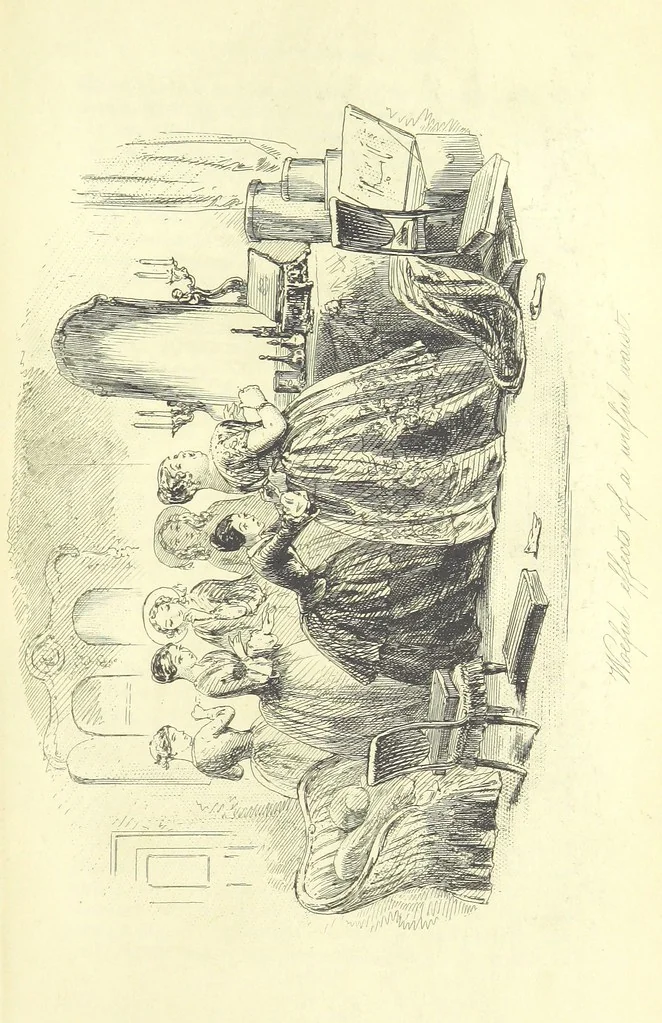 An illustration from Lewis Arundel; or the Railroad of Life ... With illustrations by Phiz [i.e. H. K. Browne, 1852, leaf 649