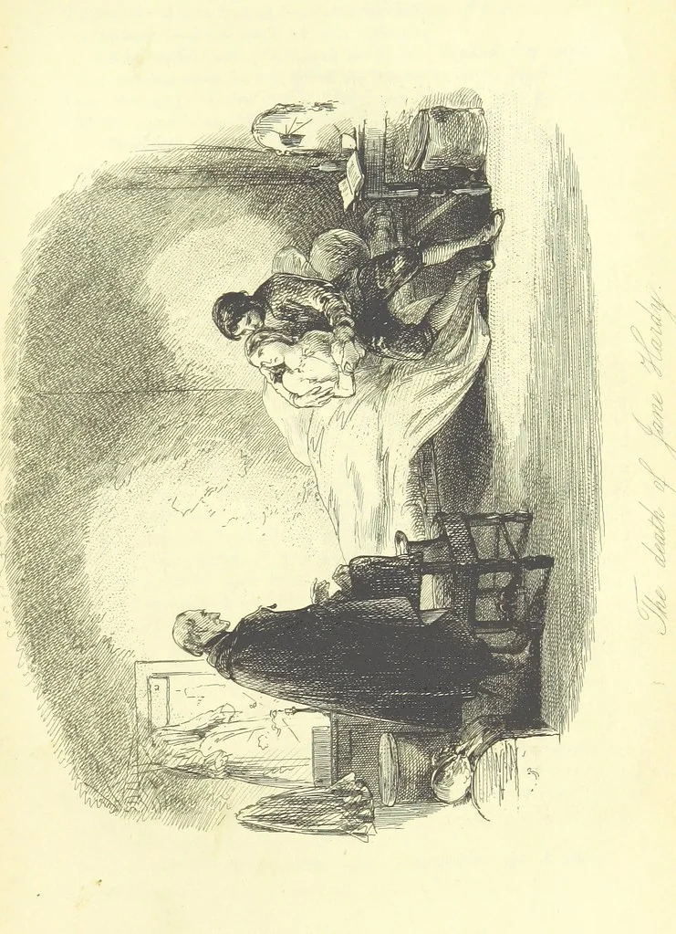 An illustration from Lewis Arundel; or the Railroad of Life ... With illustrations by Phiz [i.e. H. K. Browne, 1852, leaf 695