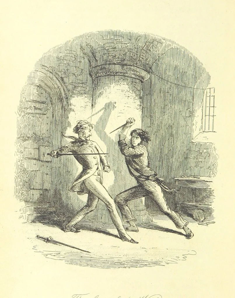 An illustration from Lewis Arundel; or the Railroad of Life ... With illustrations by Phiz [i.e. H. K. Browne, 1852, leaf 714