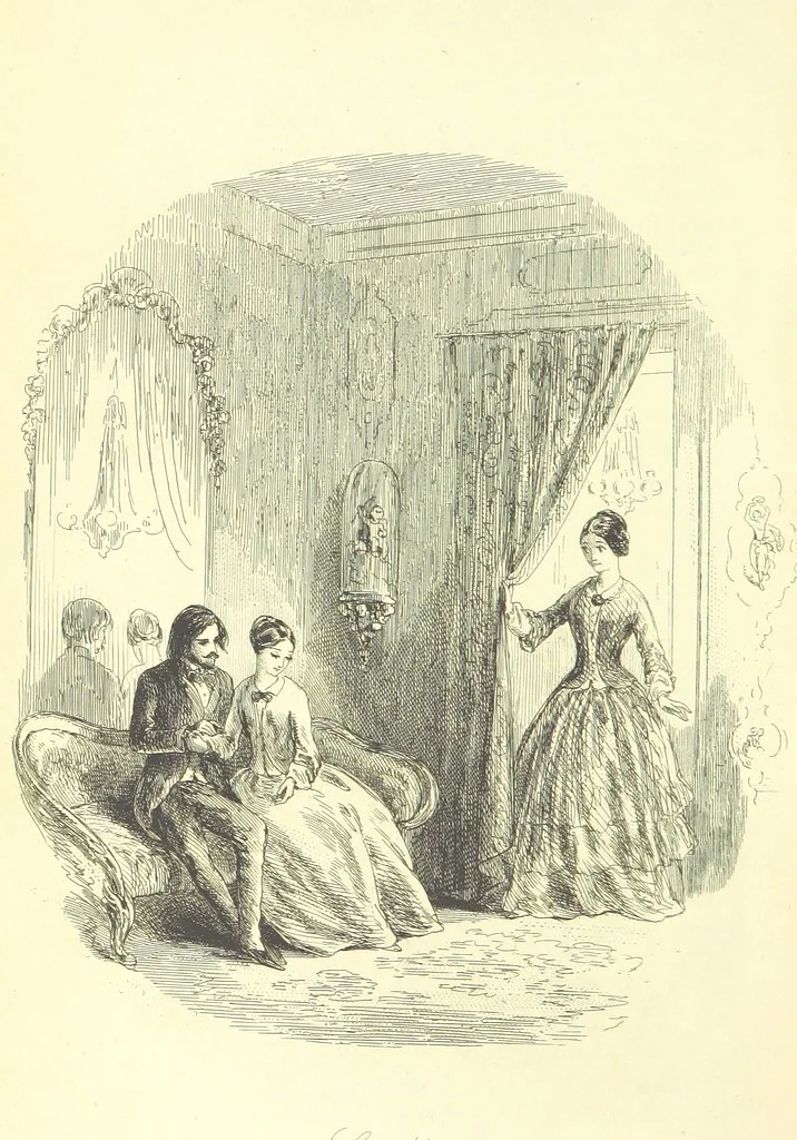 An illustration from Lewis Arundel; or the Railroad of Life ... With illustrations by Phiz [i.e. H. K. Browne, 1852, leaf 744