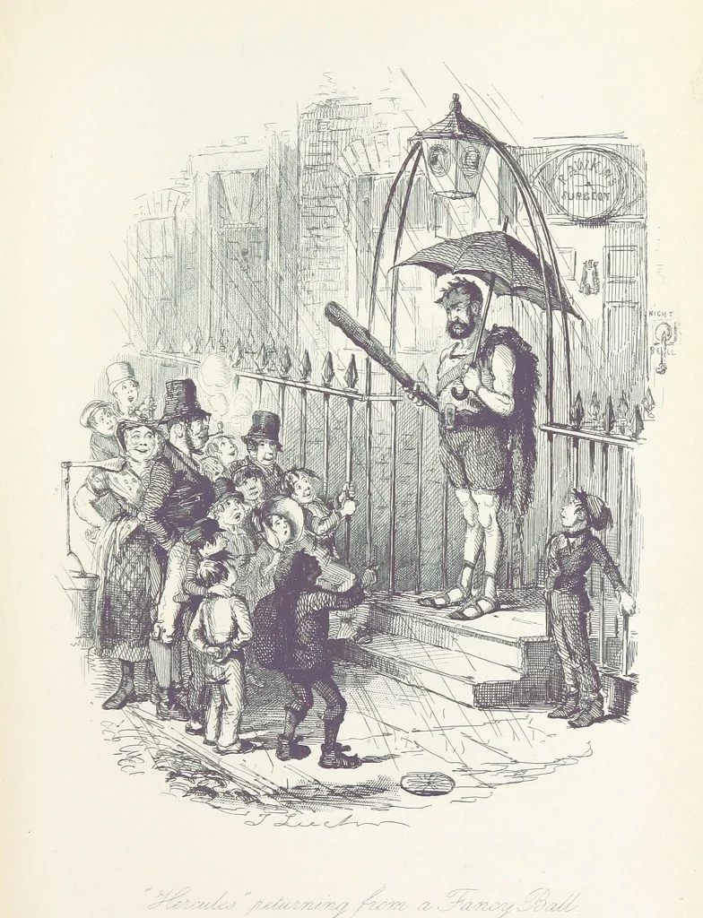 An illustration from The adventures of Mr. Ledbury and his friend Jack Johnson ... With eighteen illustrations by John Leech, 1886, leaf 241