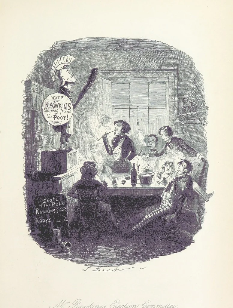 An illustration from The adventures of Mr. Ledbury and his friend Jack Johnson ... With eighteen illustrations by John Leech, 1886, leaf 335