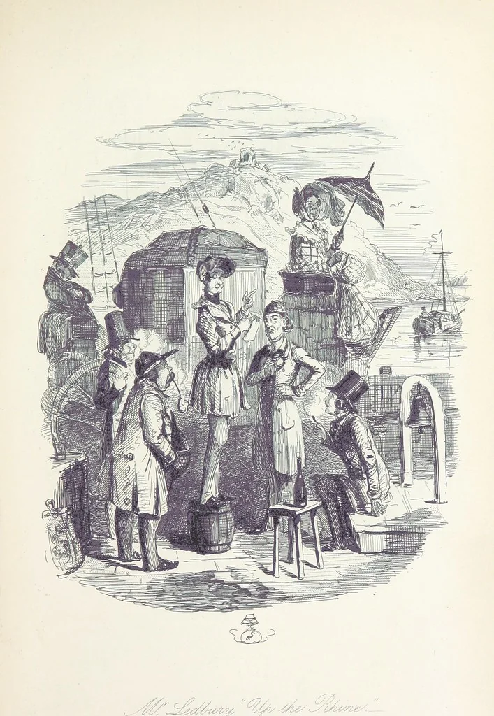 An illustration from The adventures of Mr. Ledbury and his friend Jack Johnson ... With eighteen illustrations by John Leech, 1886, leaf 391