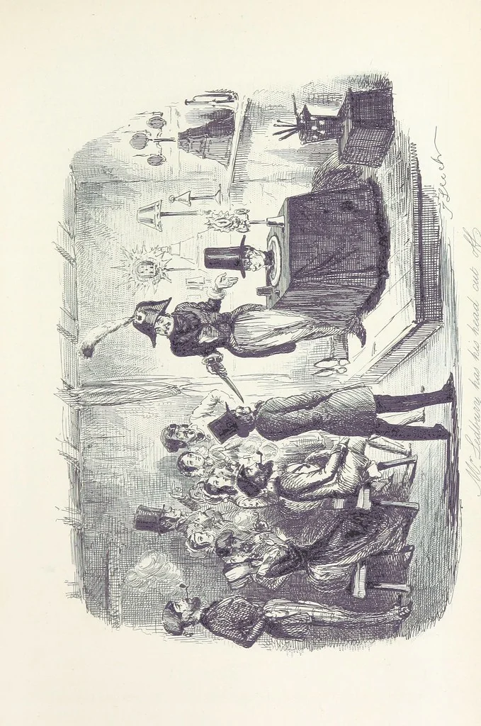 An illustration from The adventures of Mr. Ledbury and his friend Jack Johnson ... With eighteen illustrations by John Leech, 1886, leaf 491