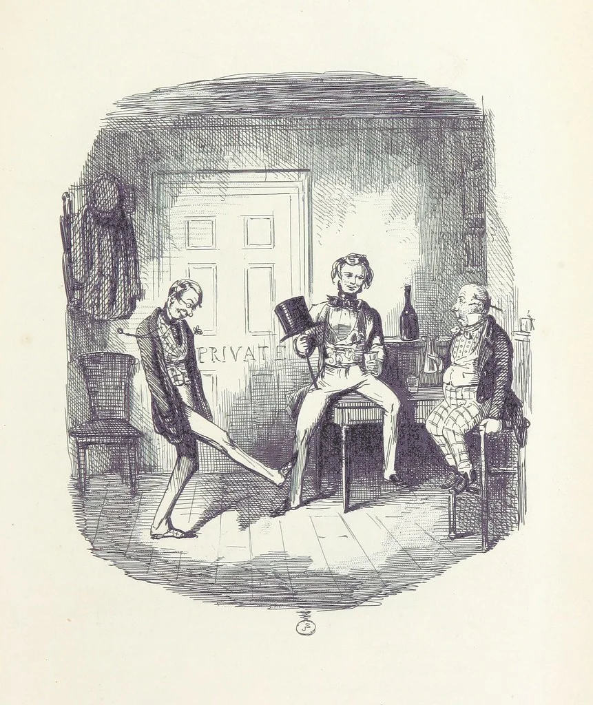 An illustration from The adventures of Mr. Ledbury and his friend Jack Johnson ... With eighteen illustrations by John Leech, 1886, leaf 531