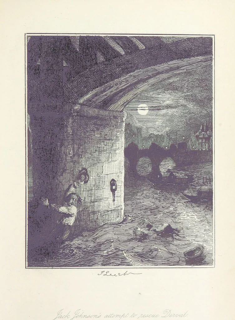 An illustration from The adventures of Mr. Ledbury and his friend Jack Johnson ... With eighteen illustrations by John Leech, 1886, leaf 93
