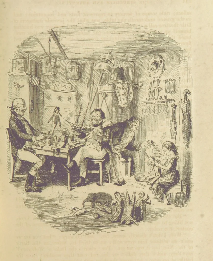 An illustration from The Struggles and Adventures of Christopher Tadpole at home and abroad. Illustrated by Leech, 1848, leaf 181
