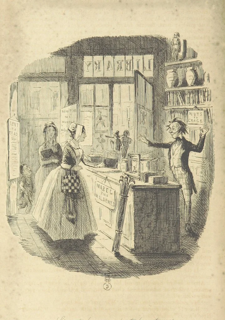 An illustration from The Struggles and Adventures of Christopher Tadpole at home and abroad. Illustrated by Leech, 1848, leaf 220