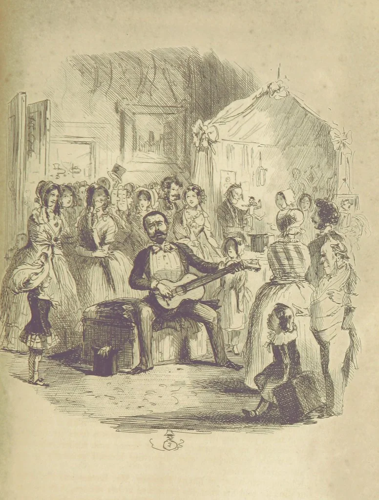 An illustration from The Struggles and Adventures of Christopher Tadpole at home and abroad. Illustrated by Leech, 1848, leaf 441