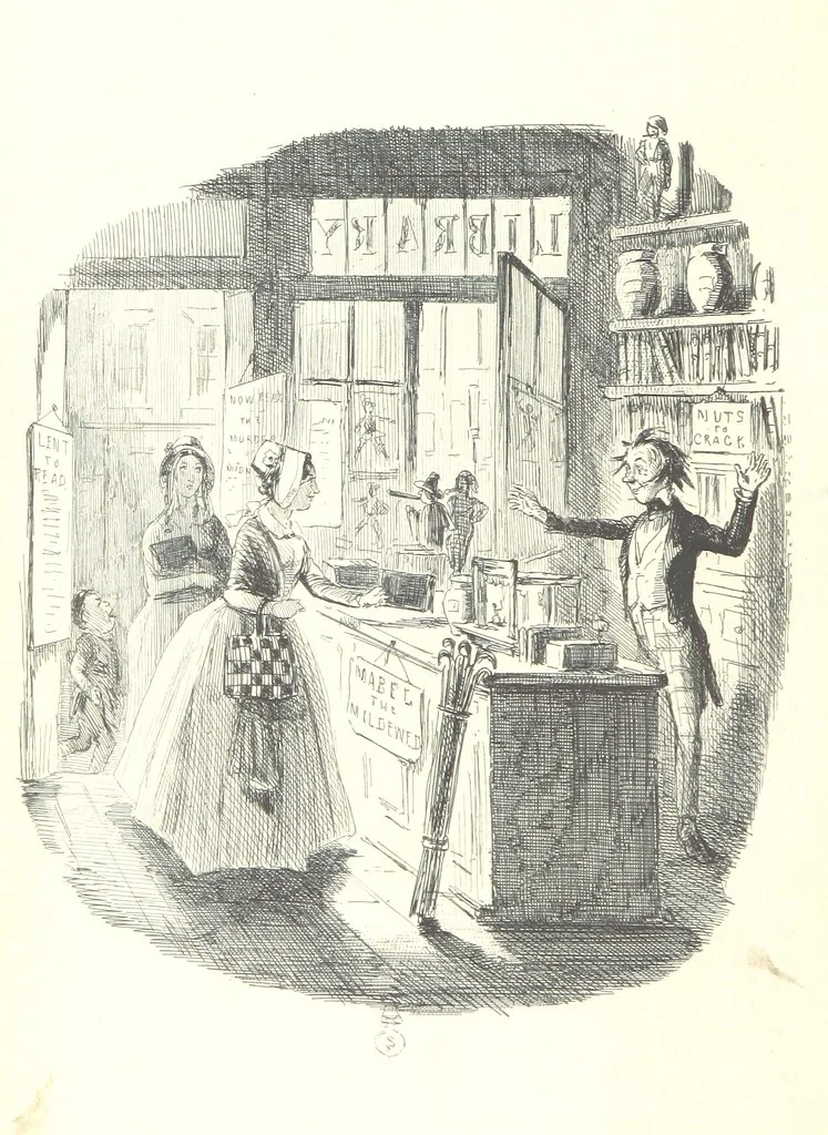 An illustration from The Struggles and Adventures of Christopher Tadpole at home and abroad. Illustrated by Leech, 1864, leaf 212