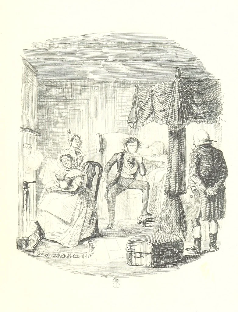 An illustration from The Struggles and Adventures of Christopher Tadpole at home and abroad. Illustrated by Leech, 1864, leaf 25