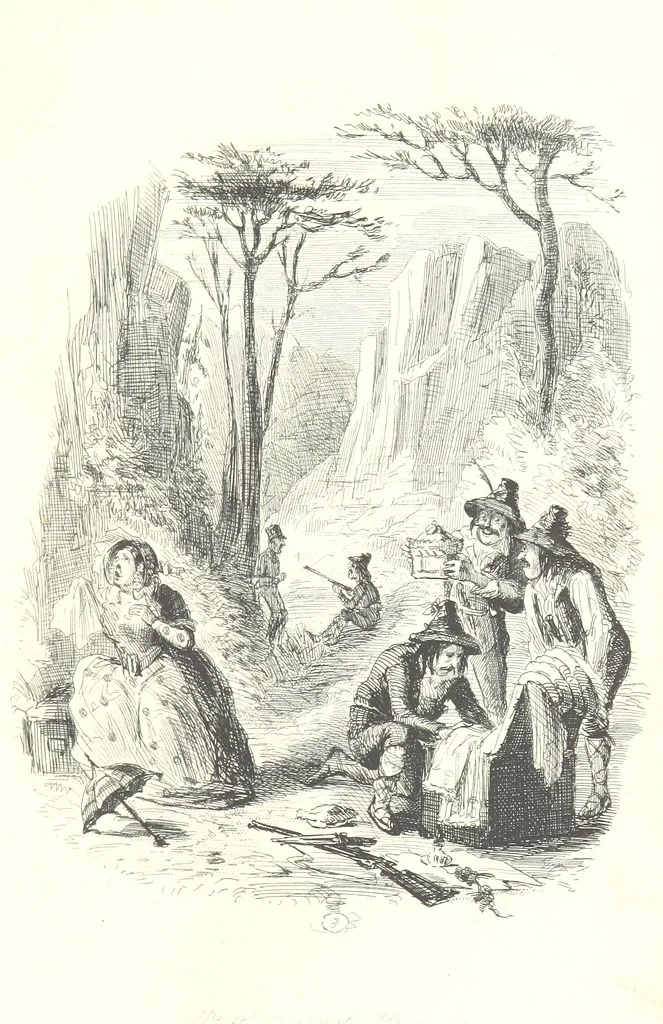 An illustration from The Struggles and Adventures of Christopher Tadpole at home and abroad. Illustrated by Leech, 1864, leaf 285