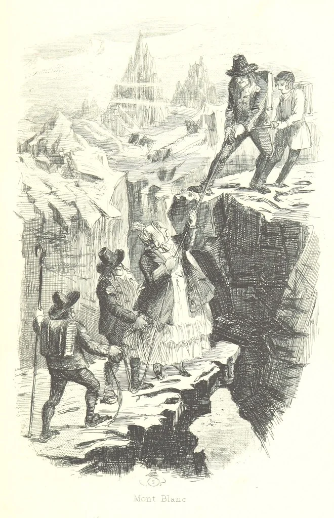 An illustration from The Struggles and Adventures of Christopher Tadpole at home and abroad. Illustrated by Leech, 1864, leaf 379