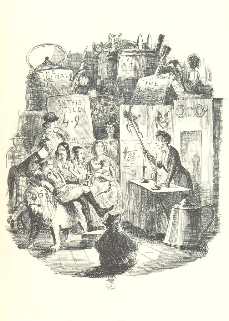An illustration from The Struggles and Adventures of Christopher Tadpole at home and abroad. Illustrated by Leech, 1864, leaf 441