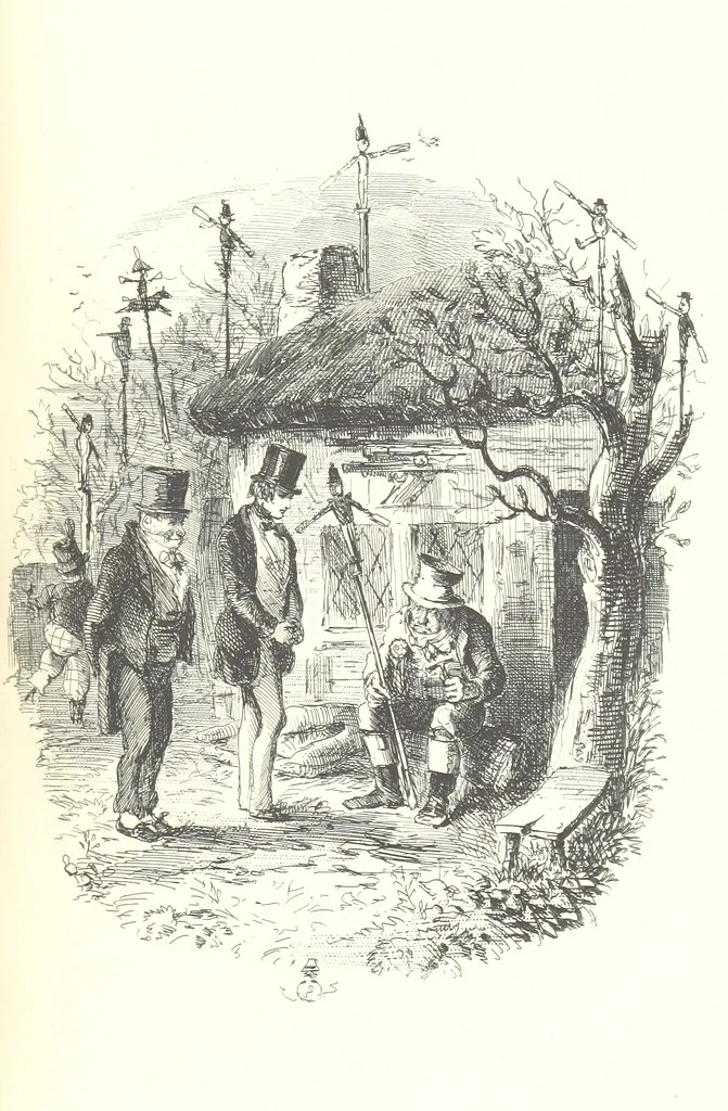 An illustration from The Struggles and Adventures of Christopher Tadpole at home and abroad. Illustrated by Leech, 1864, leaf 521