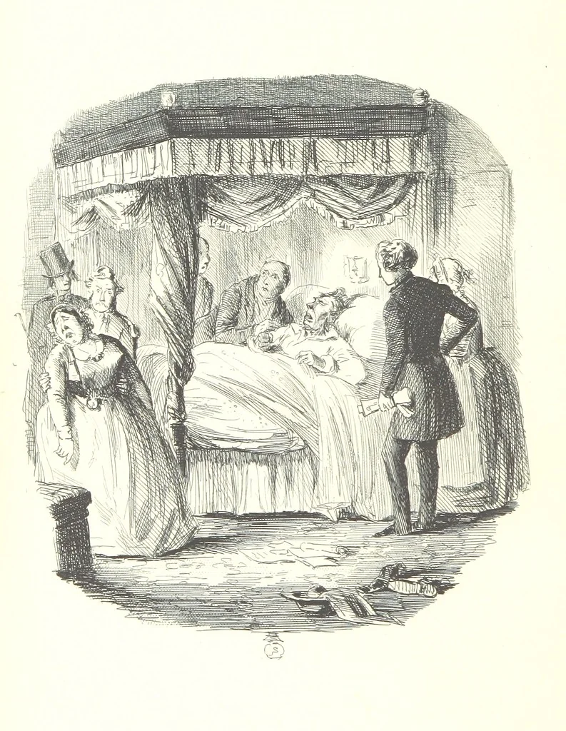 An illustration from The Struggles and Adventures of Christopher Tadpole at home and abroad. Illustrated by Leech, 1864, leaf 554