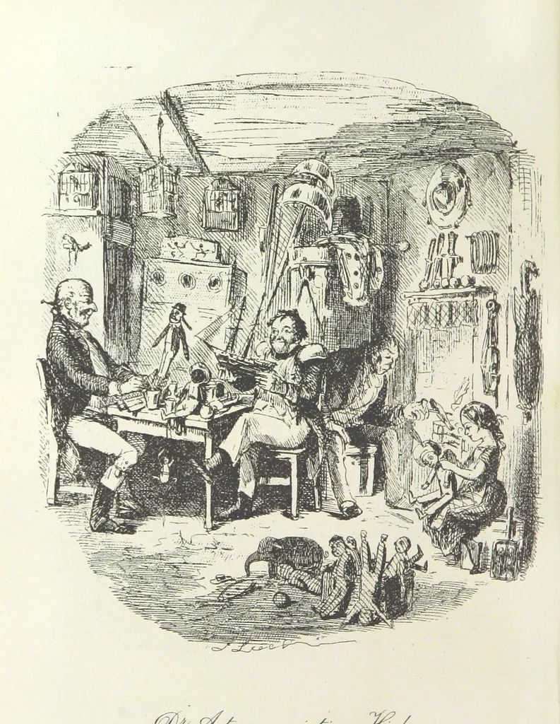An illustration from The Struggles and Adventures of Christopher Tadpole at home and abroad. Illustrated by Leech, 1893, leaf 182