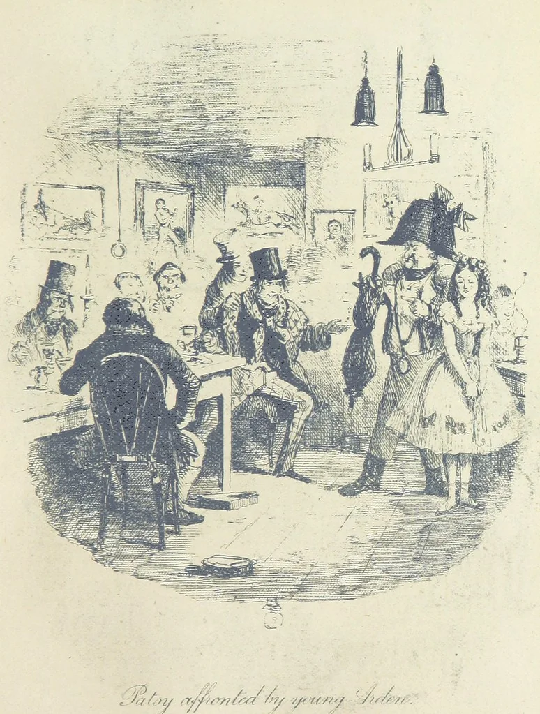 An illustration from The Struggles and Adventures of Christopher Tadpole at home and abroad. Illustrated by Leech, 1893, leaf 251