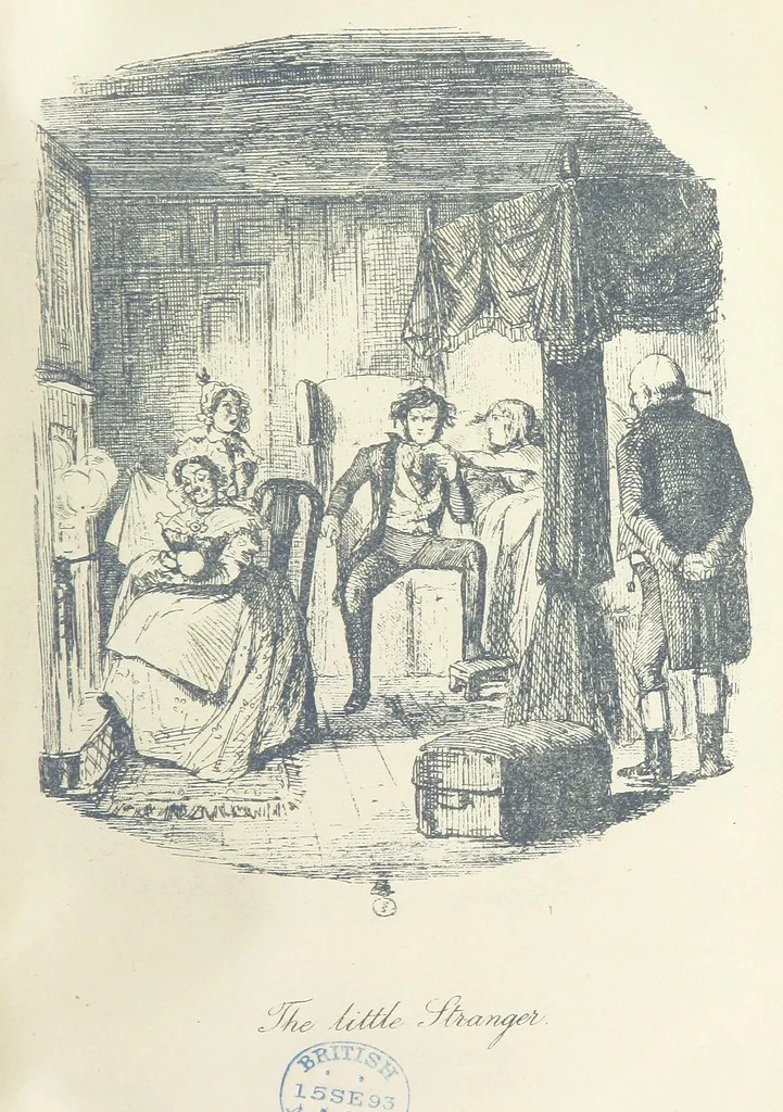 An illustration from The Struggles and Adventures of Christopher Tadpole at home and abroad. Illustrated by Leech, 1893, leaf 27