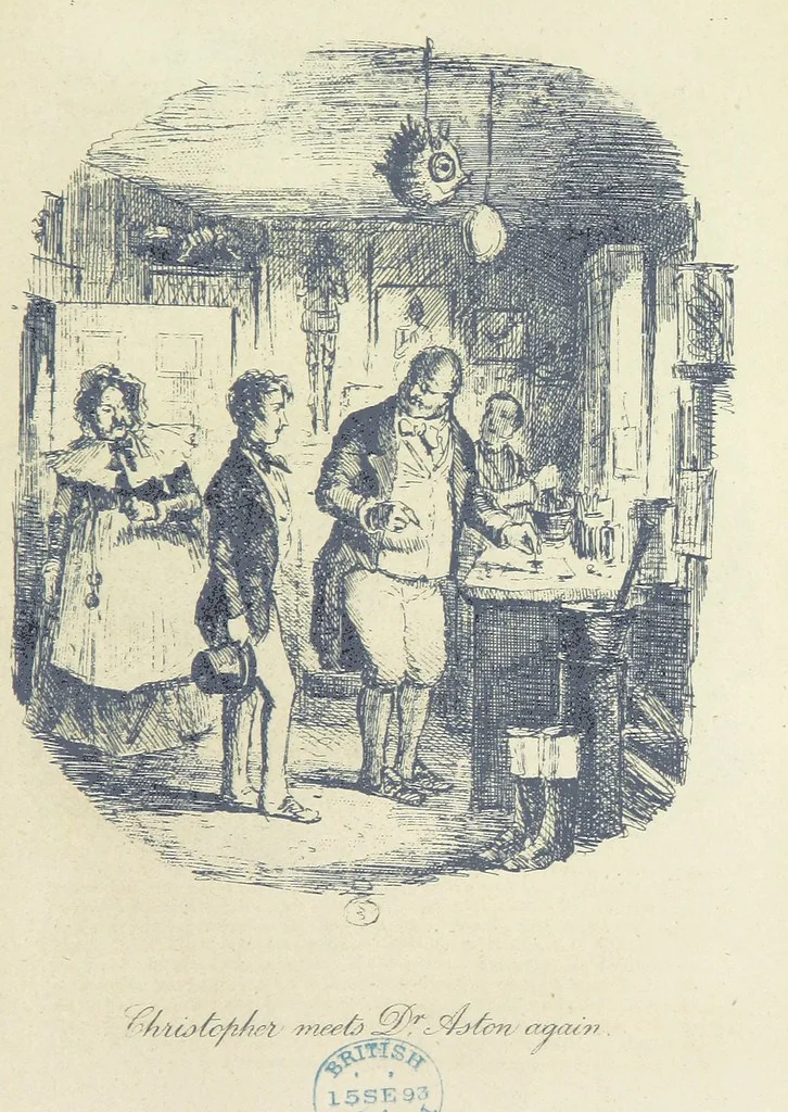 An illustration from The Struggles and Adventures of Christopher Tadpole at home and abroad. Illustrated by Leech, 1893, leaf 405