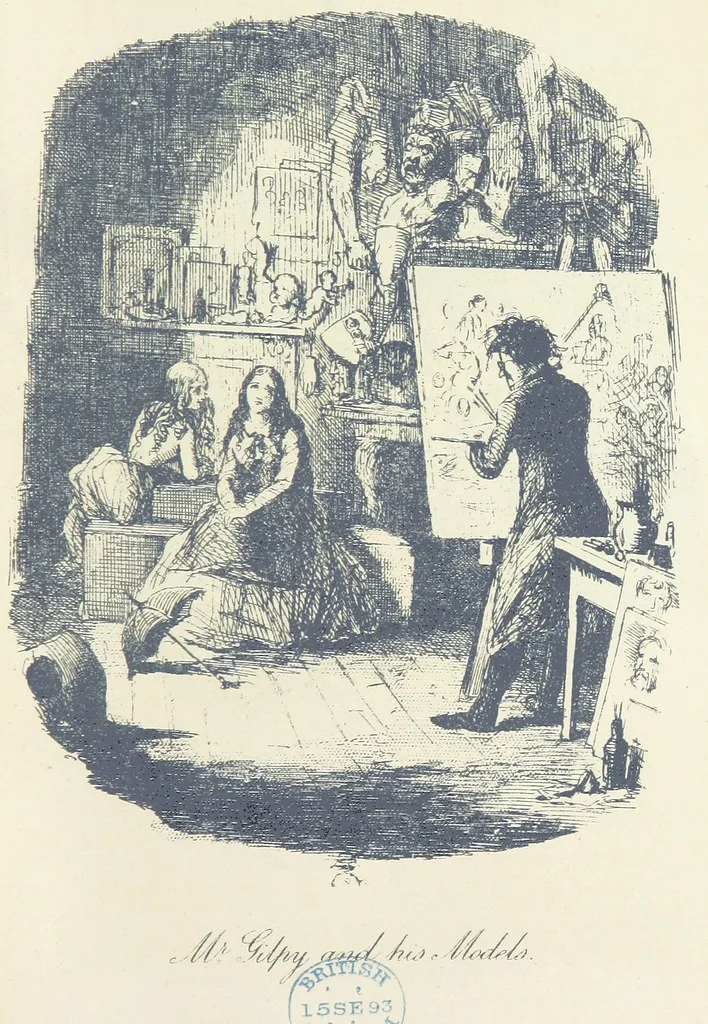 An illustration from The Struggles and Adventures of Christopher Tadpole at home and abroad. Illustrated by Leech, 1893, leaf 457