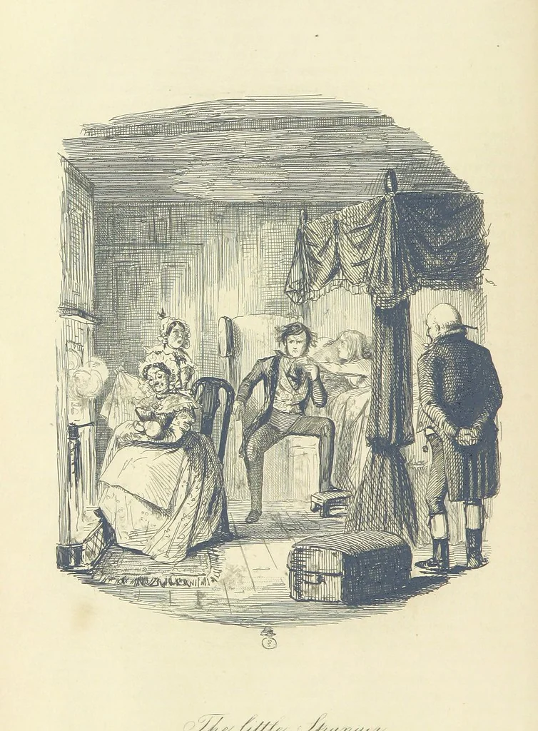 An illustration from The Struggle and Adventures of Christopher Tadpole ... With 26 etchings by J. Leech, and a biographical sketch of the author [by Edmund Yates, 1897, leaf 44