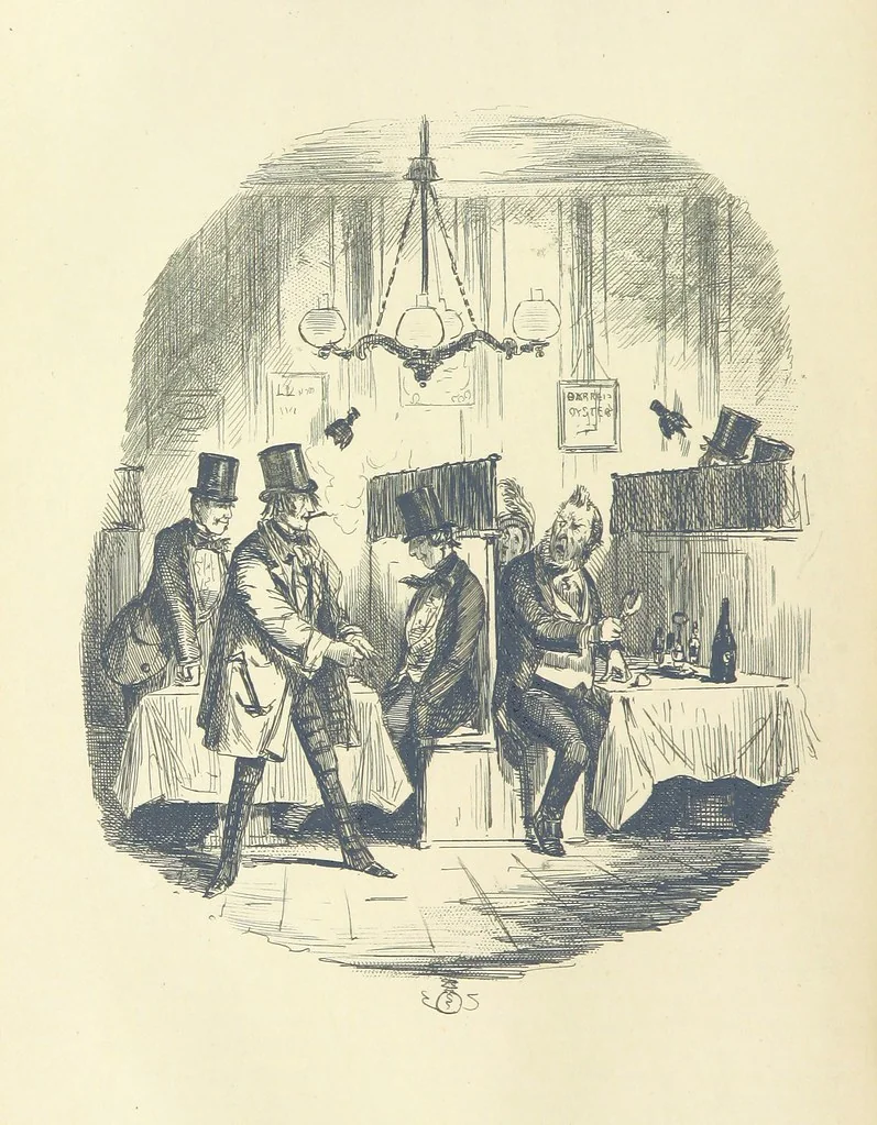 An illustration from The Struggle and Adventures of Christopher Tadpole ... With 26 etchings by J. Leech, and a biographical sketch of the author [by Edmund Yates, 1897, leaf 512