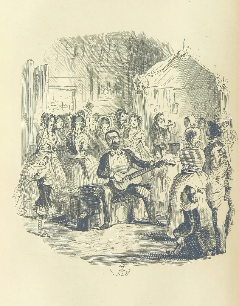 An illustration from The Struggle and Adventures of Christopher Tadpole ... With 26 etchings by J. Leech, and a biographical sketch of the author [by Edmund Yates, 1897, leaf 536