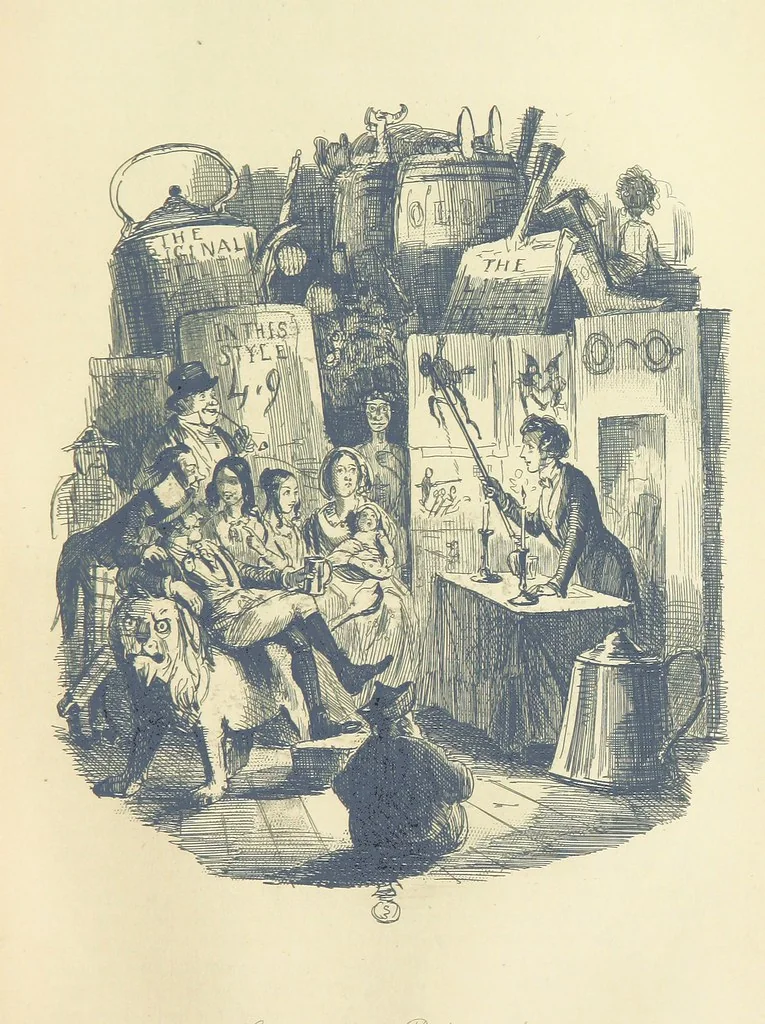 An illustration from The Struggle and Adventures of Christopher Tadpole ... With 26 etchings by J. Leech, and a biographical sketch of the author [by Edmund Yates, 1897, leaf 555