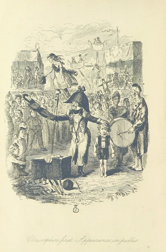 An illustration from The Struggle and Adventures of Christopher Tadpole ... With 26 etchings by J. Leech, and a biographical sketch of the author [by Edmund Yates, 1897, leaf 8