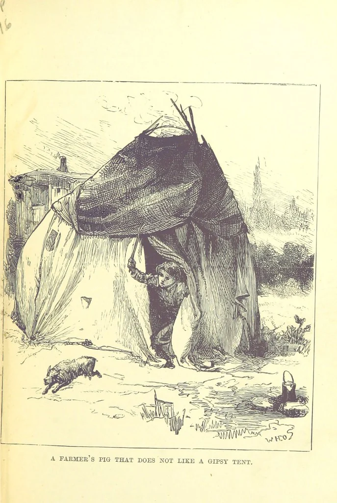An illustration from Gipsy Life: being an account of our gipsies and their children, with suggestions for their improvement. [With illustrations, 1880, leaf 129