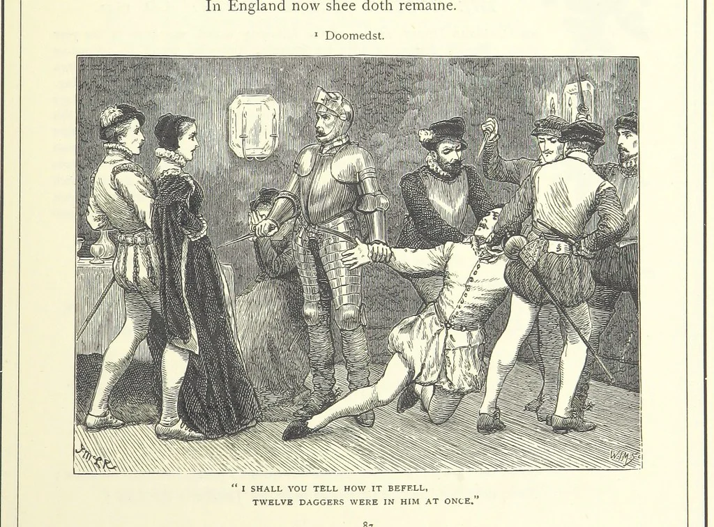 An illustration from Illustrated British Ballads, old and new. Selected and edited by G. B. Smith, 1886, leaf 109