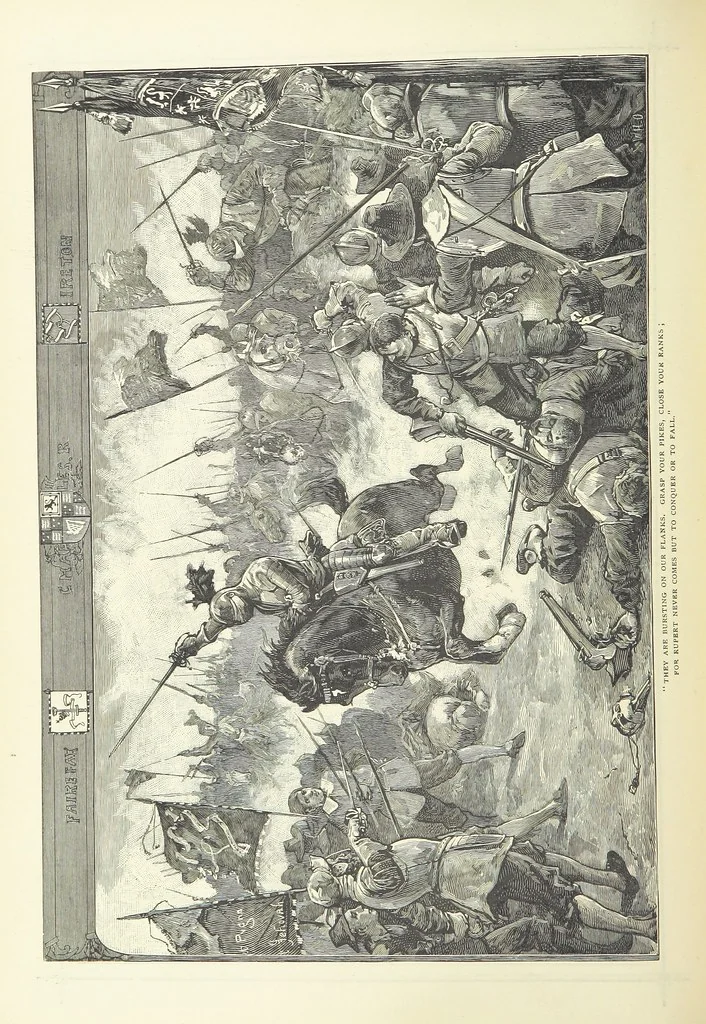 An illustration from Illustrated British Ballads, old and new. Selected and edited by G. B. Smith, 1886, leaf 114