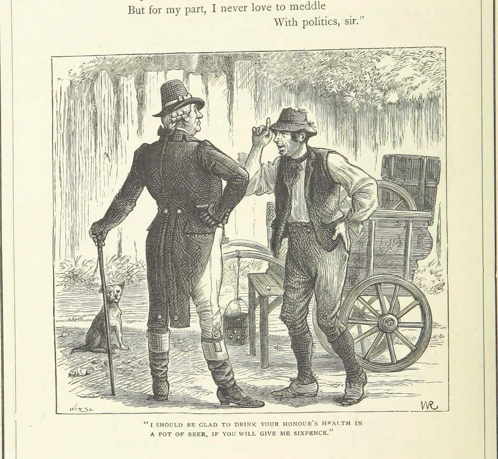 An illustration from Illustrated British Ballads, old and new. Selected and edited by G. B. Smith, 1886, leaf 118