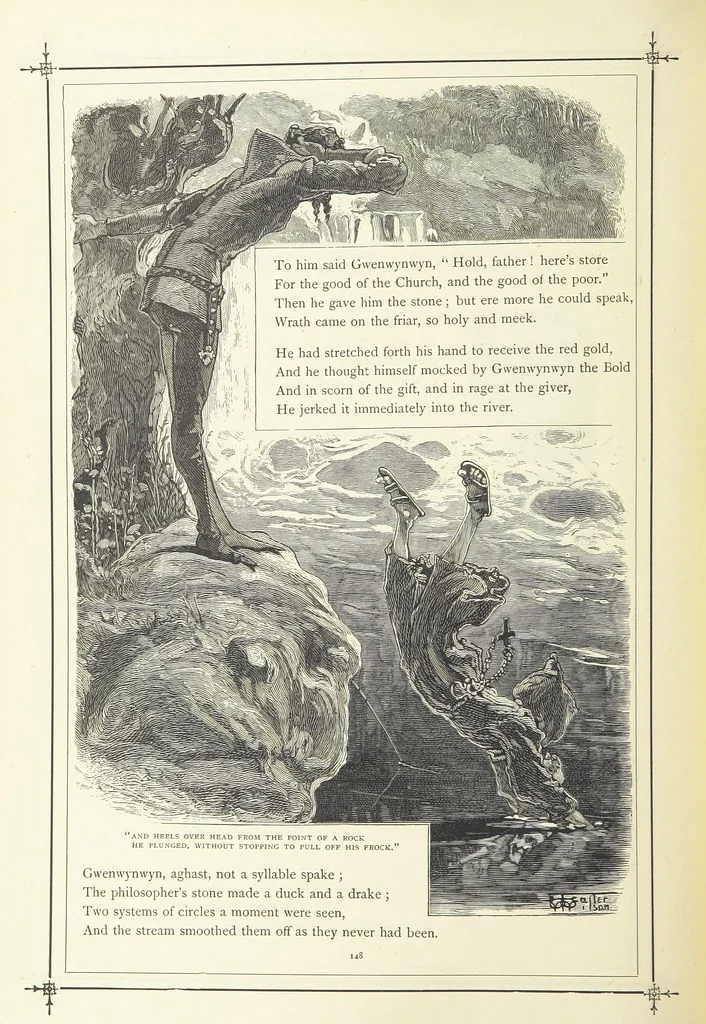 An illustration from Illustrated British Ballads, old and new. Selected and edited by G. B. Smith, 1886, leaf 170