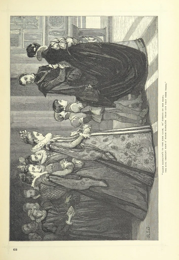 An illustration from Illustrated British Ballads, old and new. Selected and edited by G. B. Smith, 1886, leaf 175
