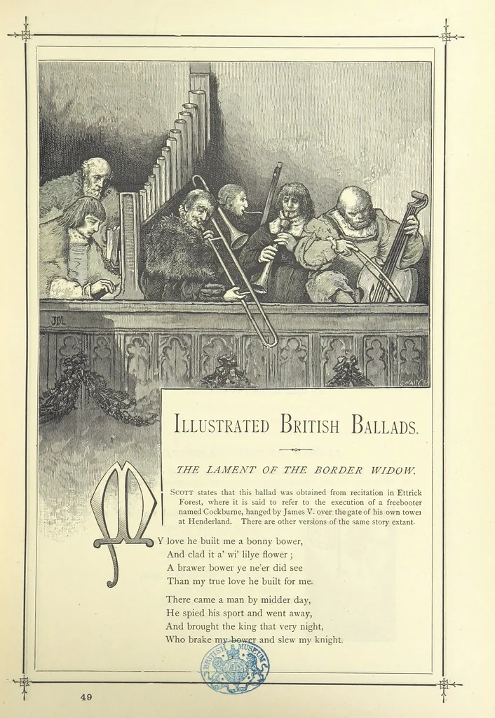 An illustration from Illustrated British Ballads, old and new. Selected and edited by G. B. Smith, 1886, leaf 23