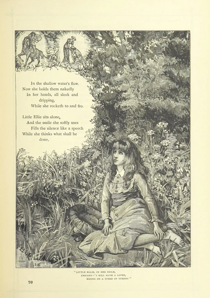 An illustration from Illustrated British Ballads, old and new. Selected and edited by G. B. Smith, 1886, leaf 239