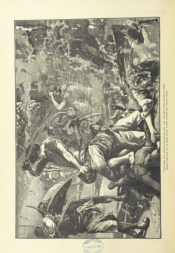 An illustration from Illustrated British Ballads, old and new. Selected and edited by G. B. Smith, 1886, leaf 246
