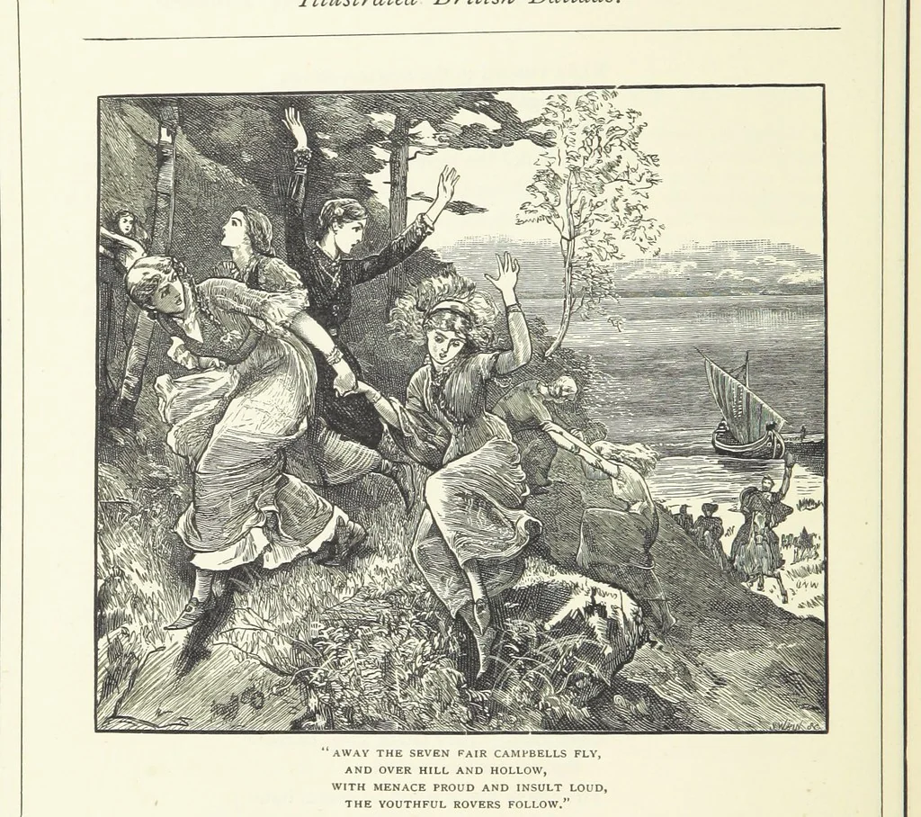 An illustration from Illustrated British Ballads, old and new. Selected and edited by G. B. Smith, 1886, leaf 254