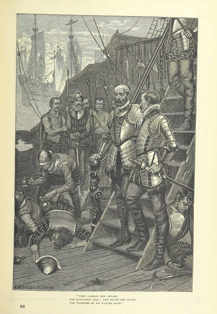 An illustration from Illustrated British Ballads, old and new. Selected and edited by G. B. Smith, 1886, leaf 295